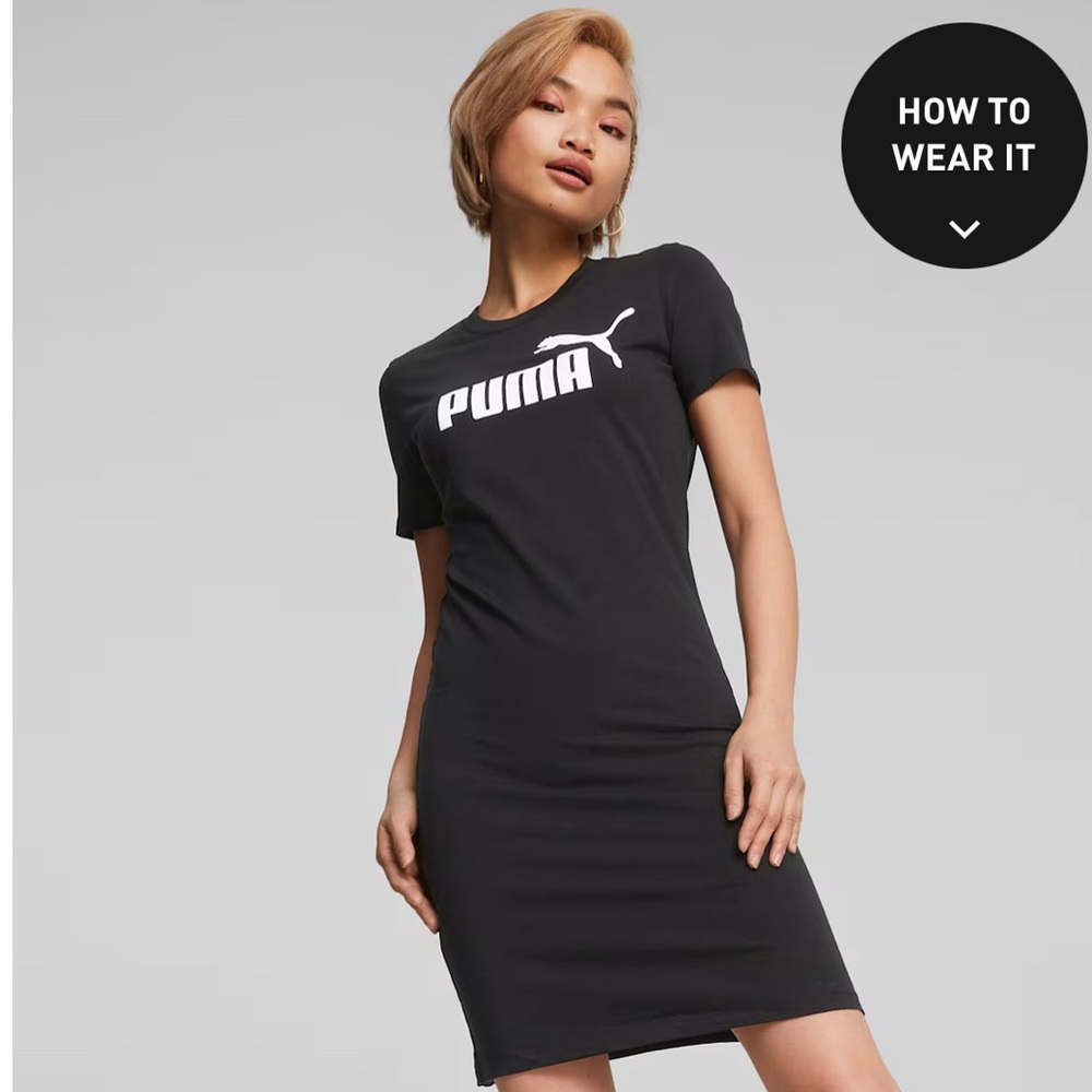 Puma black t-shirt dress size M